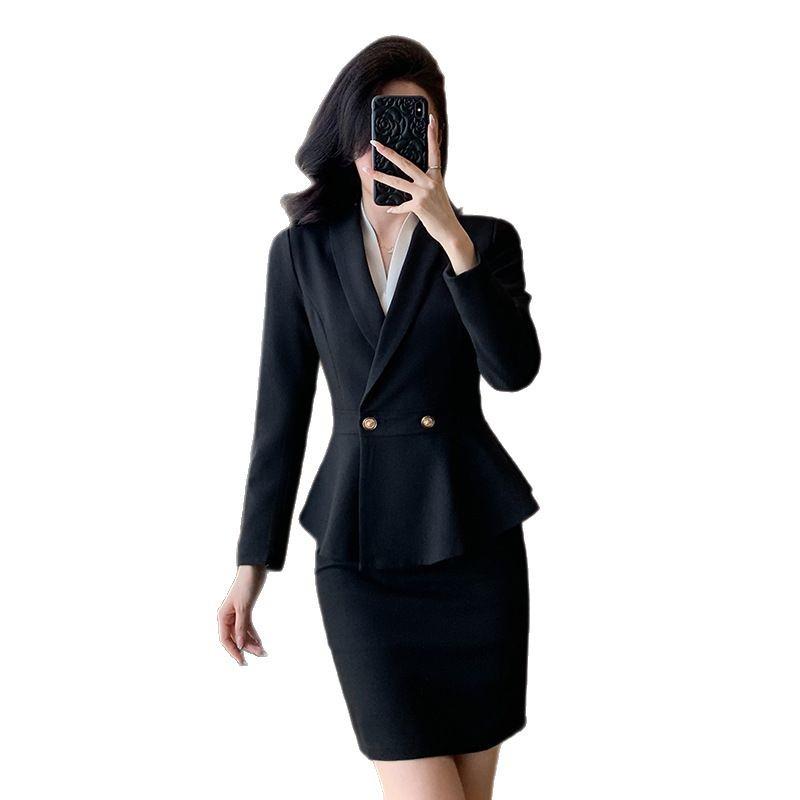 Women's High-End Professional Spring/Summer Suit for Office, Hotel, and Beauty Salon