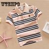 Children Kids Baby Boys Cartoon Print Tee Polo T-shirt Tops Clothes