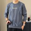 Men Round Neck Long Sleeve T-Shirt Casual Casual Undershirts Tees Tops T Shirt for Man Tees Tops Male Clothing
