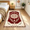Elegant Floral Pattern Design Non-Slip Home Carpet Design for Office Decor Living Room Bedroom Gift