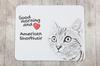American Shorthair - Mouse Pad with Print, Personalized Cat Pad, Unique Gadget for an Office Worker from the Art-Dog Brand
