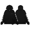 Mens Spider Web Graphic Hoodie High Street Loose Fit Long Sleeve Pullover Teens