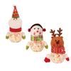 Christmas Candy Jar Sugar Box Xmas Gift Bag Santa Claus Transparent Candy Box