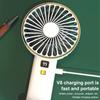 USB Mini Fan Şarj Edilebilir Taşınabilir El Fanı Dijital Ekran Tembel Geçici Seyahat Alışveriş Soğutma Ev Araba Hava Soğutucu