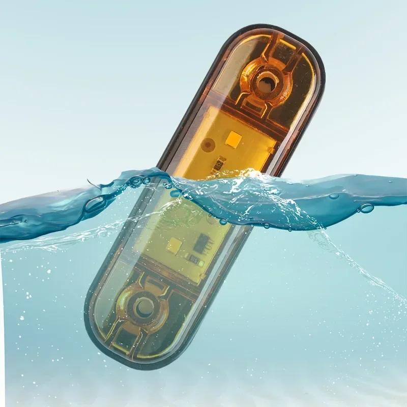 24v 12v Amber LED Side Marker Lights For Trucks Side Clearance Marker Light Clearance Lamp 12V Red White for Trailer