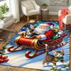 1Pc Santa'S Festive Journey Rug Office Carpet Indoor Outdoor Doormat Nonslip Soft Living Room Christmas Halloween Gift D922355