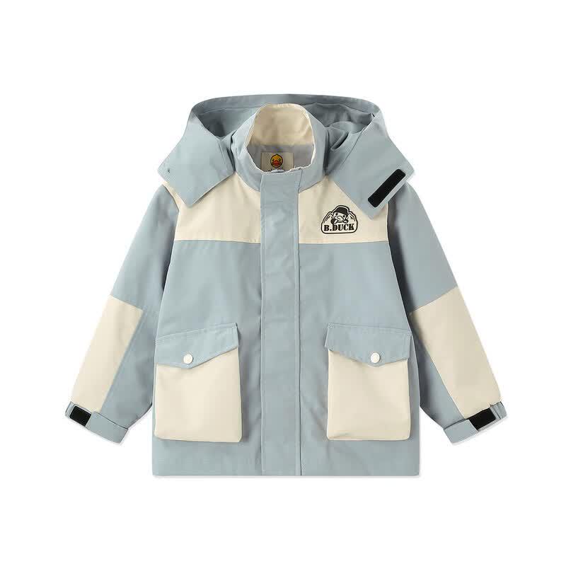 B.Duck Boys' 1082 Hooded Windbreaker Jacket