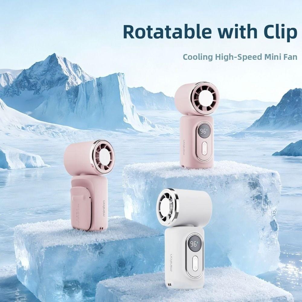 Hands-Free Mini Fan Clip-On Pocket Fan Portable Turbo Handheld Fans for Travel/Beach/Concert