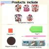 5Pcs Cute Pink Anime Characters Diamond Art Fridge Magnet Diamond Painting Refrigerator Magnet Diamond Painting Fridge Magnet for Adults Beginners
