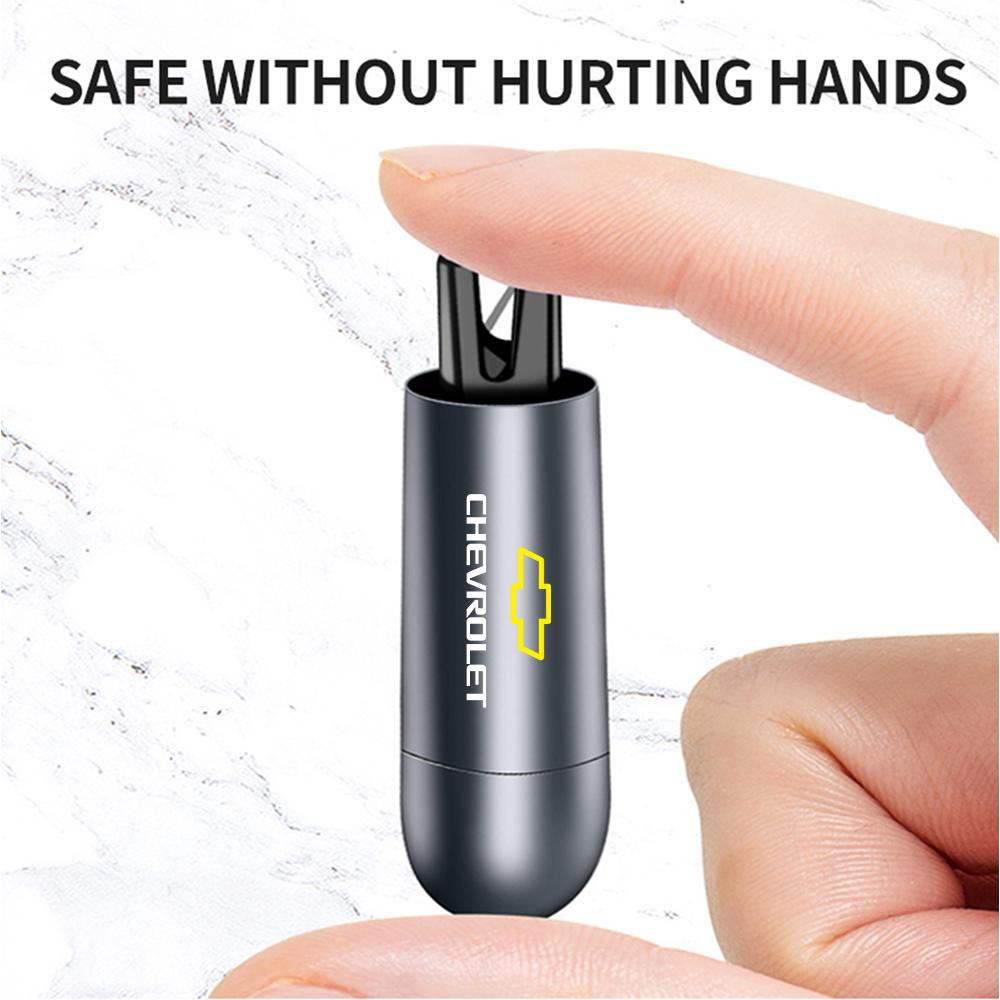 2 In 1 Car Mini Safety Hammer Seat Belt Cutter Life-Saving Window Breaker For Chevrolet Cruze Spark Captiva Malibu Trax Aveo Z71