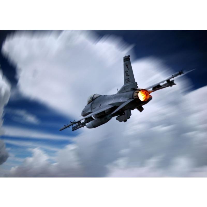 Sky Landscape Airplane Flying Airpower Art Collection Art Poster Canvas Painting Wall Print Picture for Living Room Home Decor