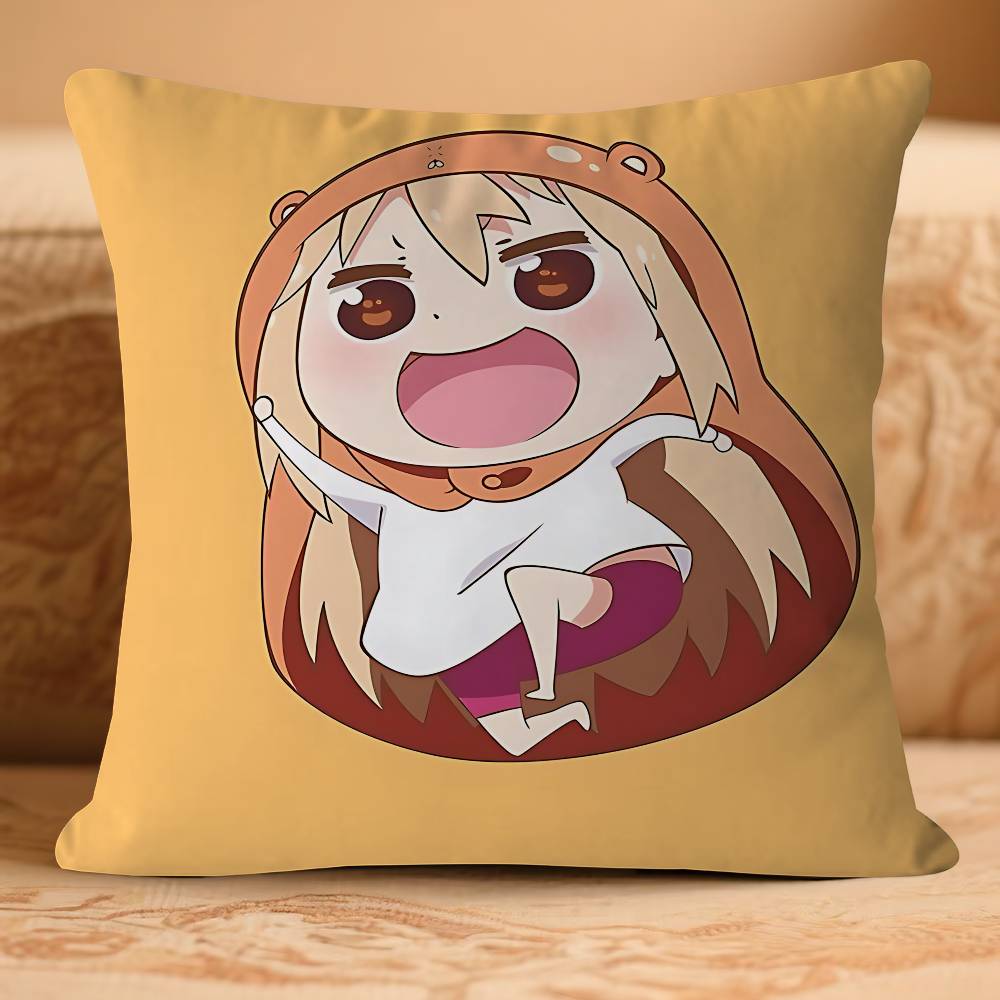 

H-Himouto U-Umaru-chanS Pillow Case Removable Washable Cushion Cover – All-Season Soft Linen 16x16Inch