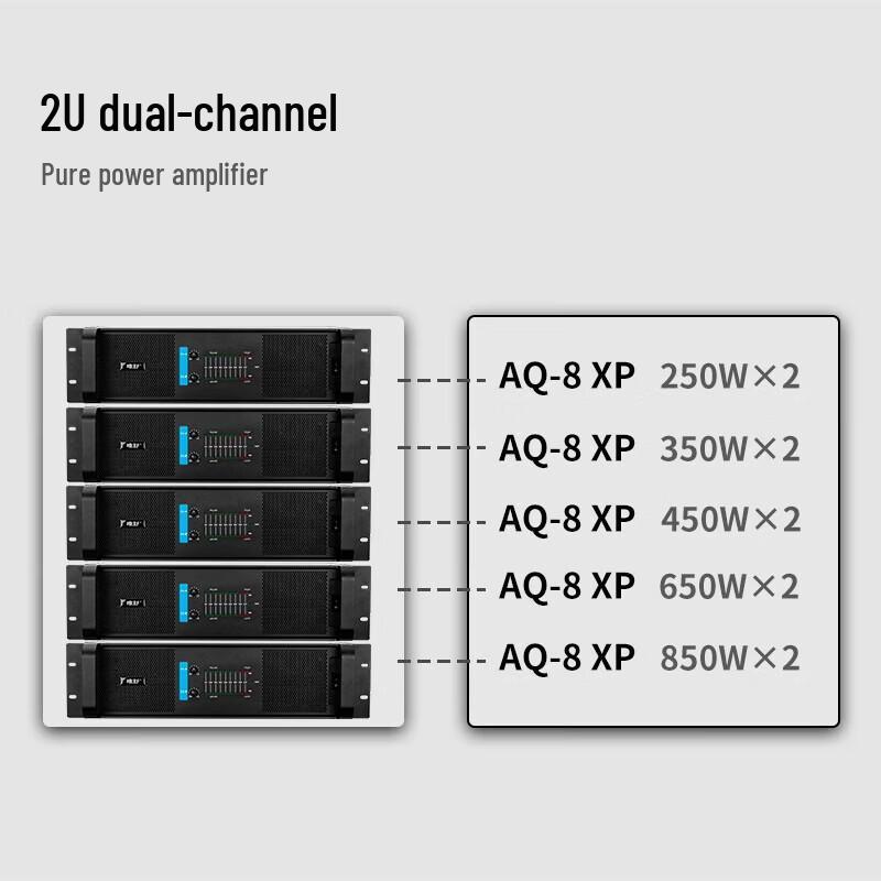Professional Dual-Channel Audio Video Power Amplifier (CN version)