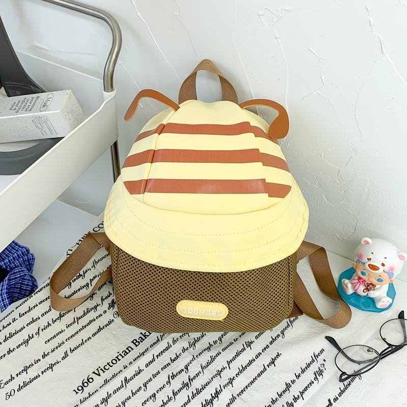 Cotton Children Preschool Backpack Cartoon Fruit Hat Durable Stitching School