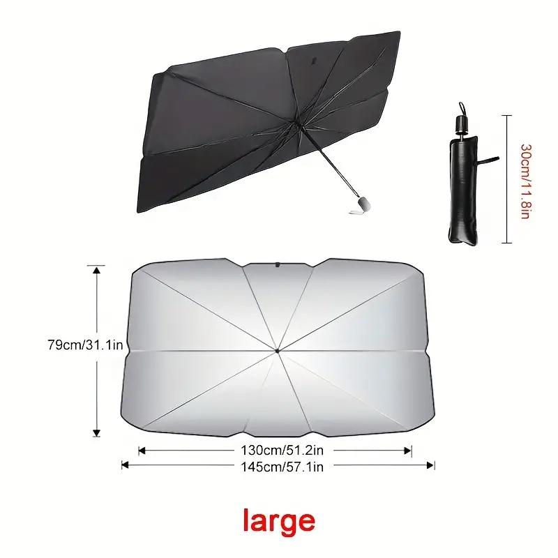 Automobile Windshield Sunshade-Foldable Automobile Umbrella Sunshade Anti-Ultraviolet Car Front Window (Heat Protection) WindshWindshield Sunshades 1