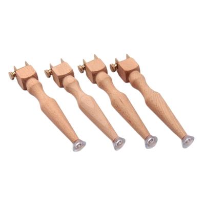 Embroidery Hoop Stand Legs Wood Embroidery Stand Stitches Hoop Heightening Replacement Legs Rings Adjustable Sewing Tool
