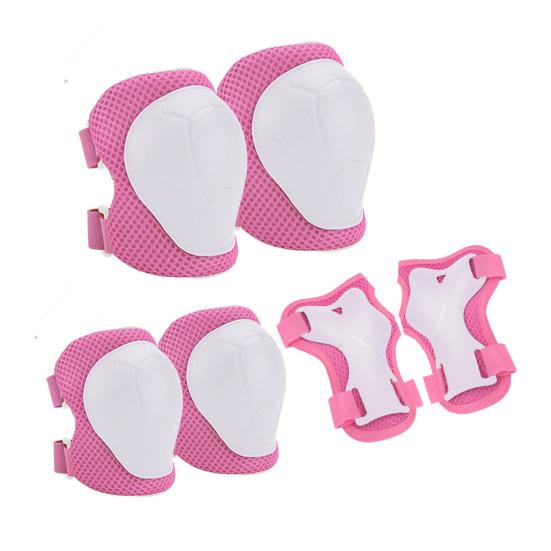 6Pcs/Set Kids Skating Protective Gear Kit with Knee Elbow Pad Wrist Guard Protector Roller Skate Skateboard Scooter Bike Cycling Safety Equipment