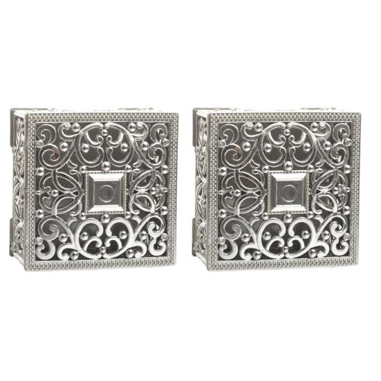 Vintage Hollow Out Jewelry Box Gold/Silver Plated Plastic Candy Box Wedding Party Favor Box for Ring Earrings Necklace Bridal Shower Birthday Supplies