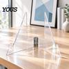 Sports Memorabilia Display Championship Belt Stand, Clear Acrylic Wrestling Storage Solution Holder, Triangular Stable Support Rack for