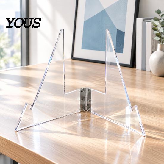 Sports Memorabilia Display Championship Belt Stand, Clear Acrylic Wrestling Storage Solution Holder, Triangular Stable Support Rack for