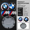 4 stk Bilfelg Senterkopp Emblem Merke Navkapsler Auto Styling For BMW M Performance X3 X5 X6 X1 X4 F20 F30 G20 F31 F34 F10 G30 F11 F25 I3 M3 M4 1 3 5