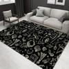 1pc 22186008860 Pattern Carpet, Area Rug For Living Room Bedroom Room Bed Chair Laundry Entryway Corridor Yard Non-slip Outdoor Camping Rug