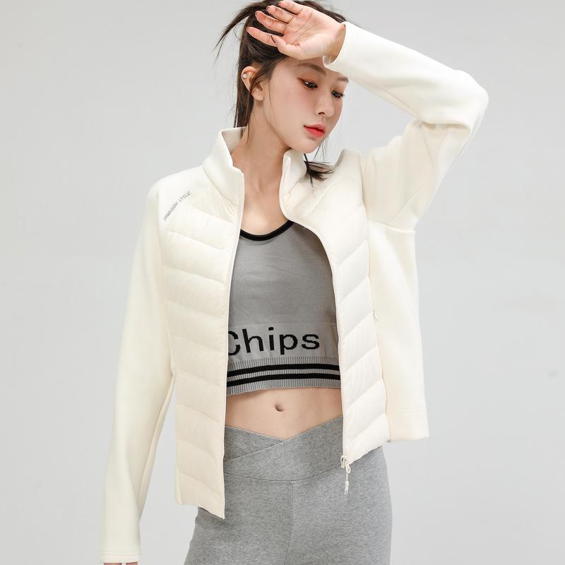 Sports light down jacket women's new popular skiing running mountaineering yoga fitness with slim-fit warm jacket