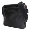 Used PRADA Shoulder Bag 2VH797 Nylon NERO black Triangular plate