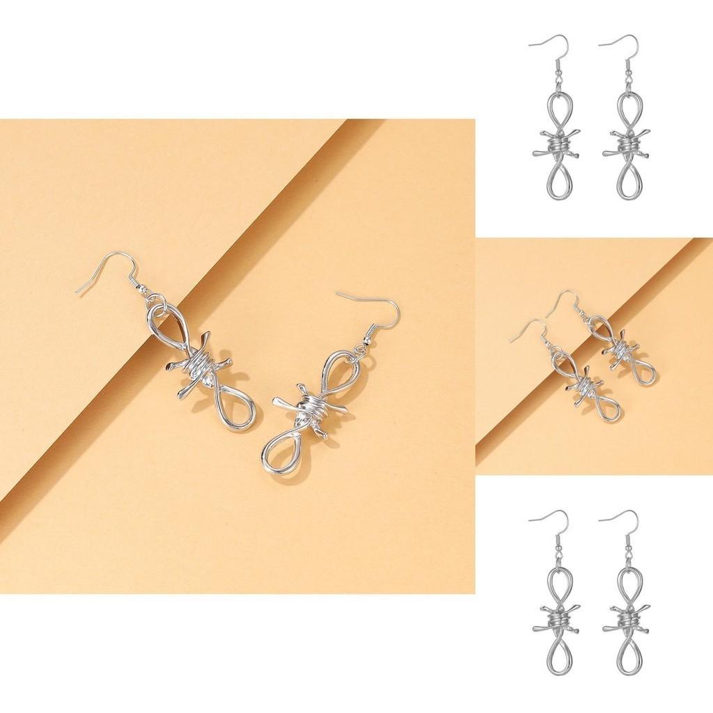 Trendy Alloy Geometric Earrings For Women Fashionable Urban Street Style