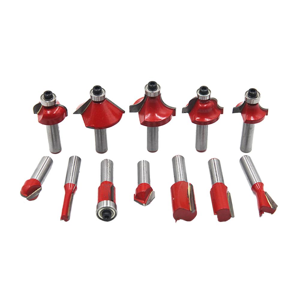 Buy Wood Router Bit Kit 12 Pieces/Set 1/4 Inch 1/2 Inch Wood Milling
