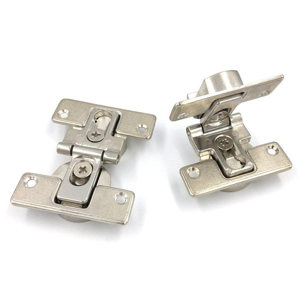 Silver Folding Door Hinge Zinc Alloy 66*52*21mm Hinges