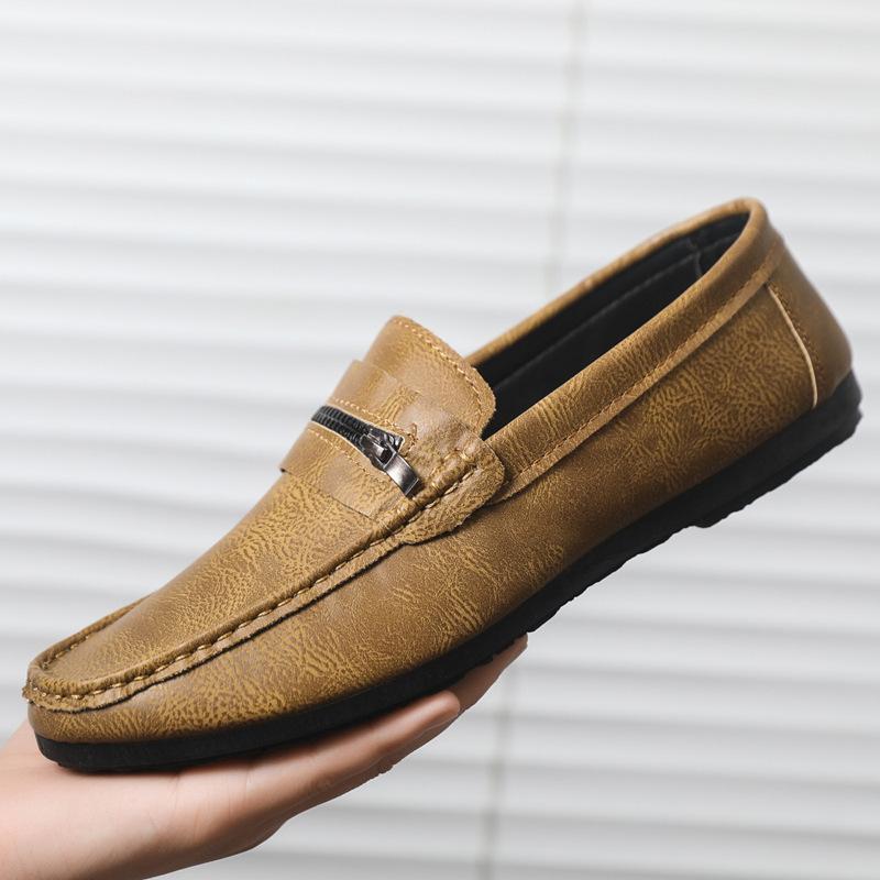 

Lightweight soft-soled senior driving Wenzhou men s Loafu Doudou shoes men s wear-resistant trendy shoes wedding groom business dress 44 хаки