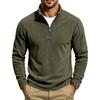 Men's Casual Zip Up Sweatshirt with Stand Collar, Loose Top