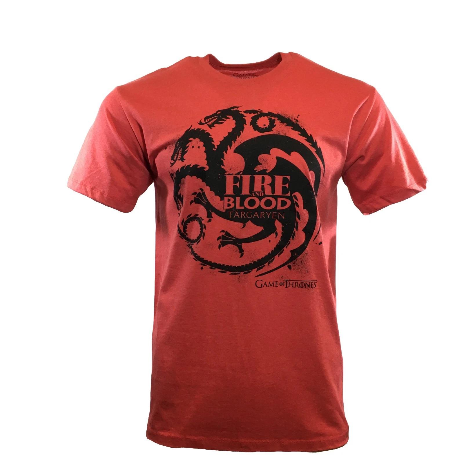 Unisex t shirt GAME OF THRONES -FIRE AND BLOOD House of Targaryen-Size Small NWT 4XL