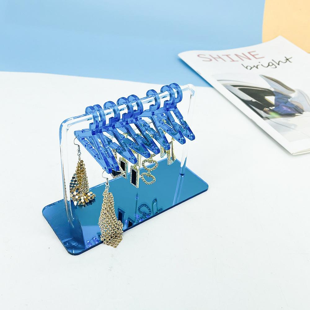 8 bucăți umerase din acril transparent bijuterii agățate personalizate suport de afișare cercei agățat suport pentru haine depozitare bijuterii manager de vitrine