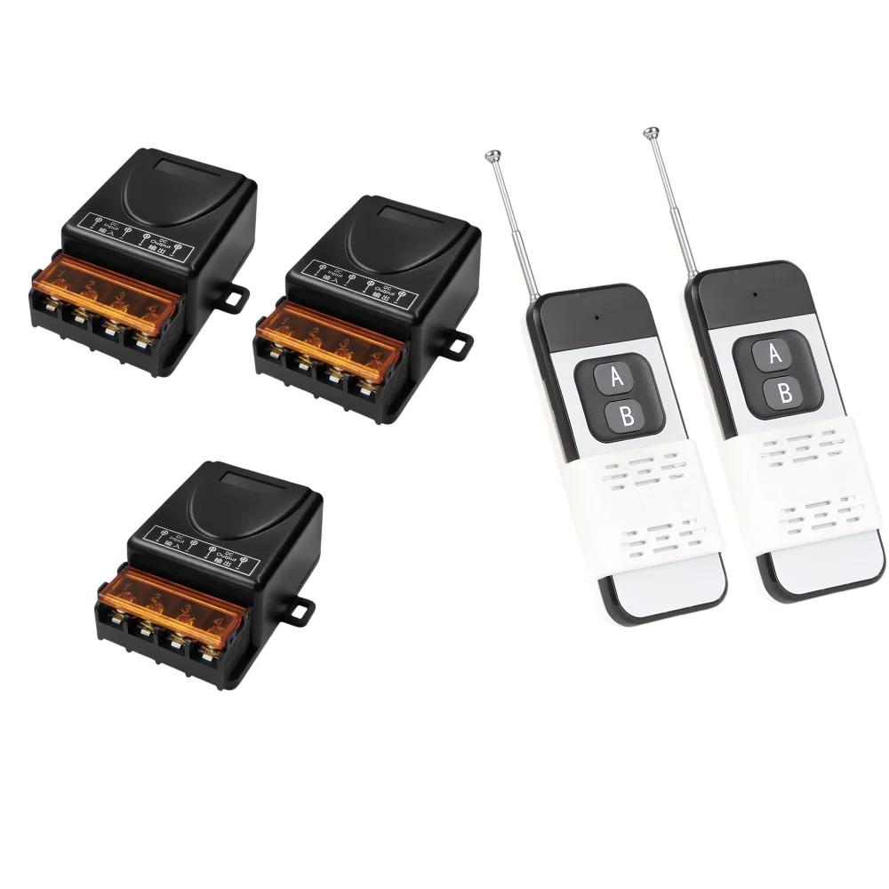 

Бездротовий перемикач дистанційного керування 433 МГц DC 12V 72V 30A Високопотужне RF реле 1000 м Дистанційне керування для вентилятора, світла, насоса, перемикача, пристроїв розумного дому DIY