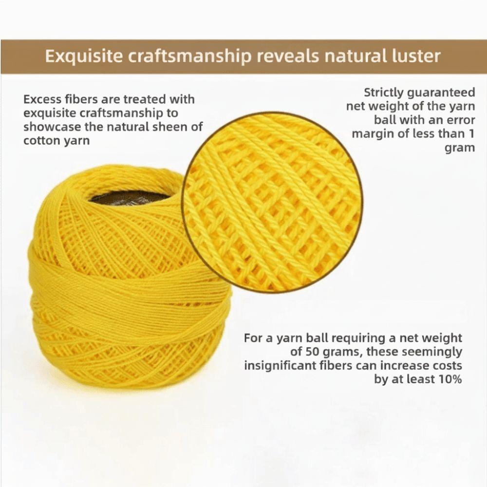 Solid Color Crochet Thread Size 3 Sewing Thread Handmade Thread Embroidery Thread