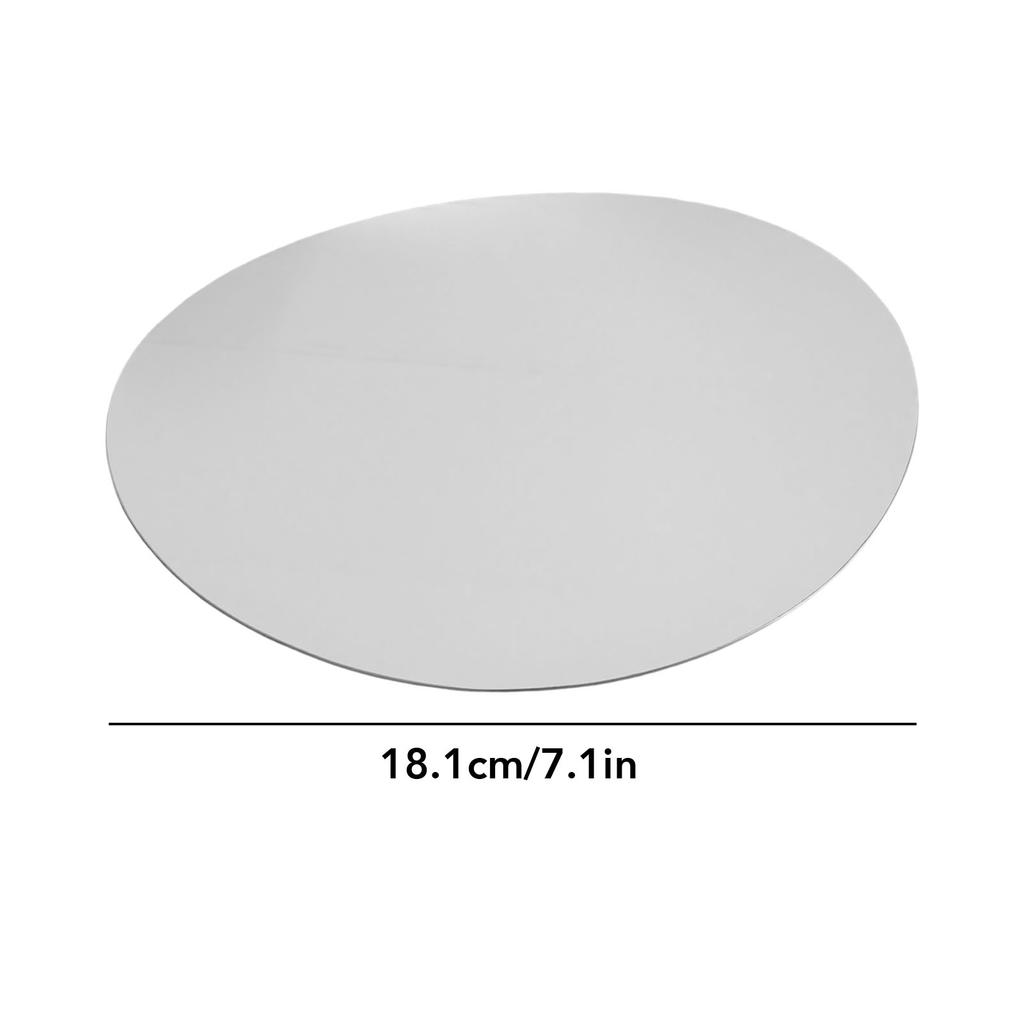 Metal Serving Tray 304 Stainless Steel Modern Luxury Dessert Platter Fruit Tray for Home Coffee Table Decor Silver S 8.7in