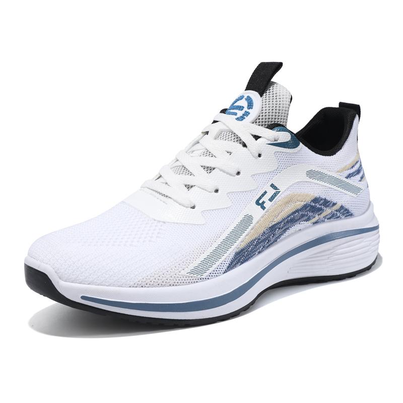 Летающая тканая дышащая сетчатая поверхность дышащая удобная тканевая обувь повседневная мужская мода универсальные кроссовки мужская обувь 39 1939₽