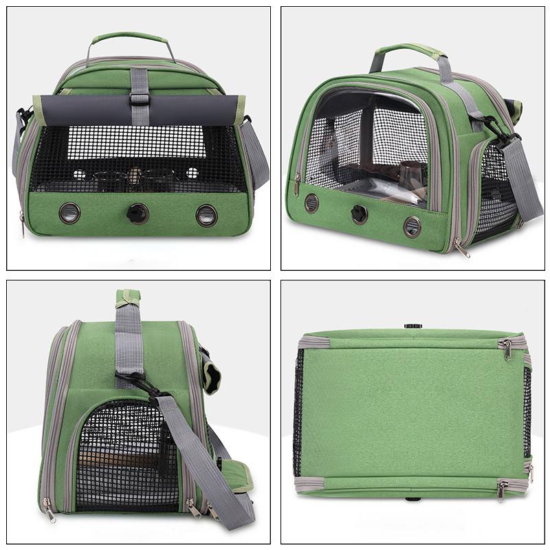 New Breathable Portable Parrot Travel Bag Comfortable with Tray Parrot Carrier Bag Large Capacity Bird Backpack Pet Supplies
