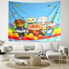 Anpanman Print Tapestry, Backdrop, Easy Setup, Ideal for Bedroom, Office & Living Room, with Aesthetic Wall Hanging Decor.