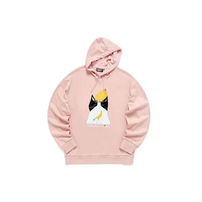 Fila X Pepe Shimada Collaboration Dessin Animé Panda Imprimé Sweat à Capuche Lâche Hommes sweats Forme-Rose F11U133295F-PK