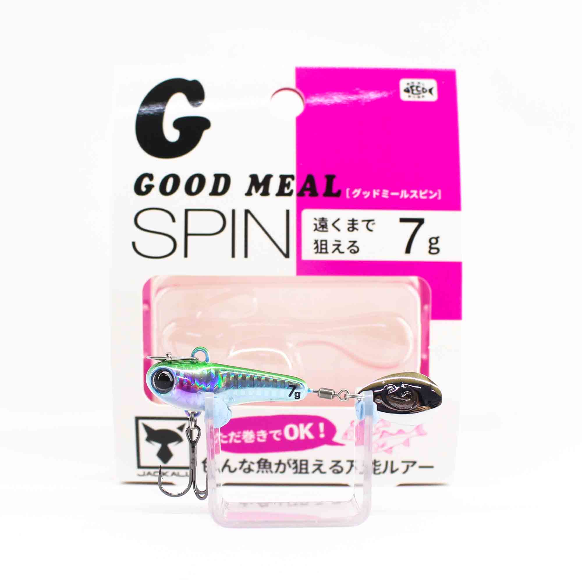

Jackall Good Meal Spin 7 грамм Тонущая приманка Лайм Светящееся свечение (7377)