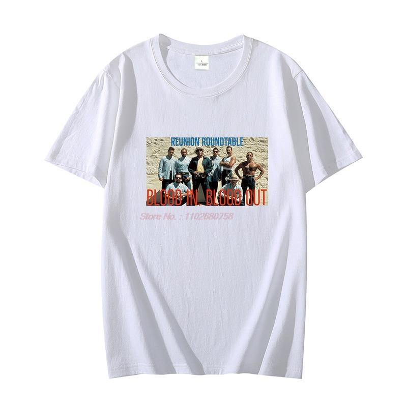 La Onda Blood In Blood Out Vatos Locos Harajuku Graphic T Shirts Cotton Oversize Tshirts Oneck Tshirt Summer Unisexs Clothing