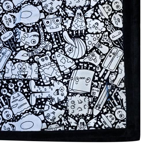 DIY Coloring Blanket Washable Coloring Craft Blanket Color Your Own Blanket Reusable Personalized Art Project