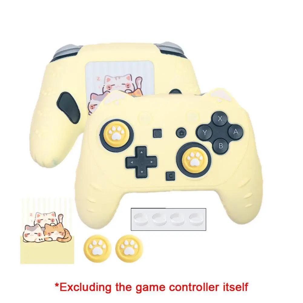 Cat Paw Silicone Soft Protector Sticker Rocker For Switch2 Cute Game Handle Shell Controller Thumb Stick Grip Cap Protector N8D9