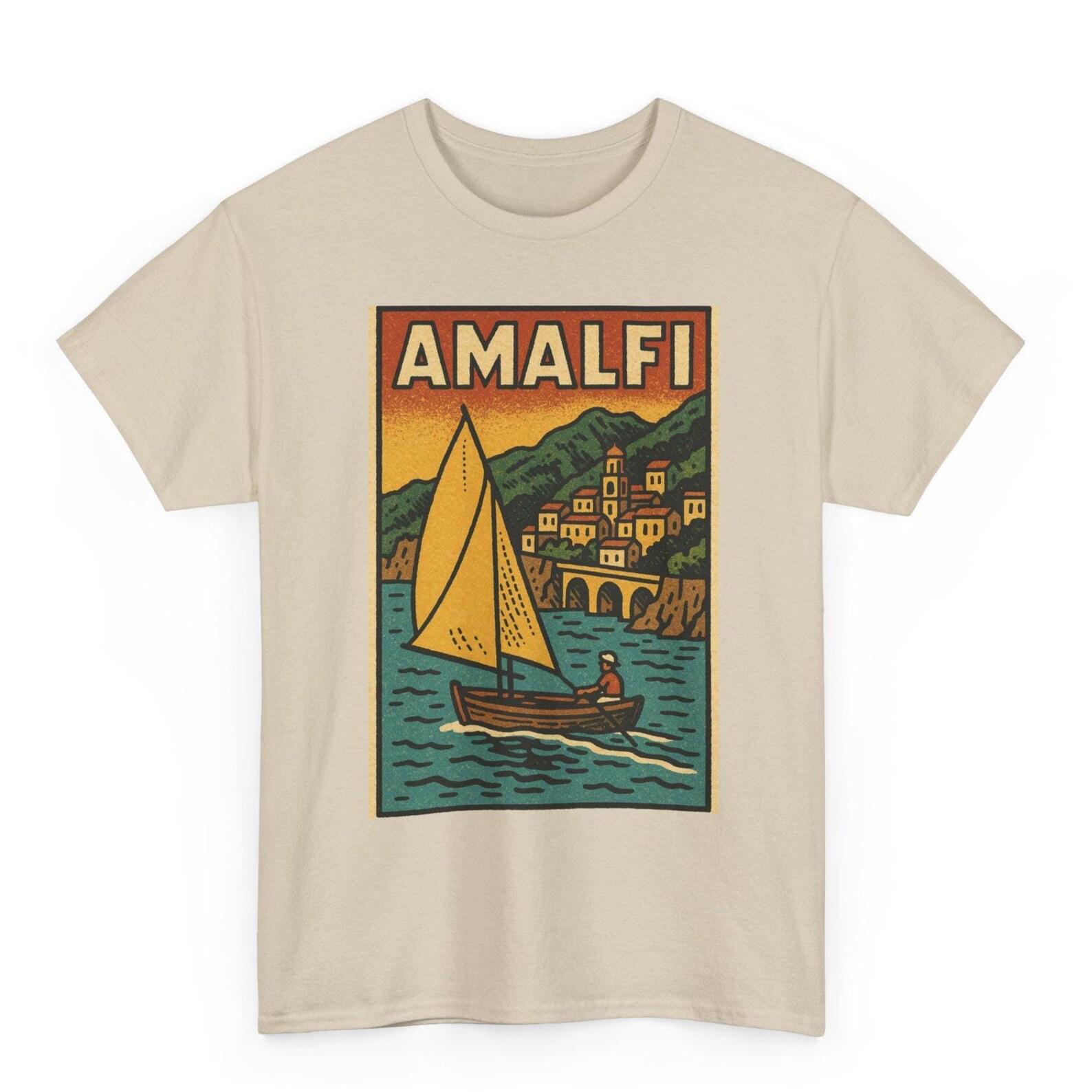 Amalfi T-Shirt | Retro Italy Travel Tee | Amalfi Coast Adventure Shirt 2XL