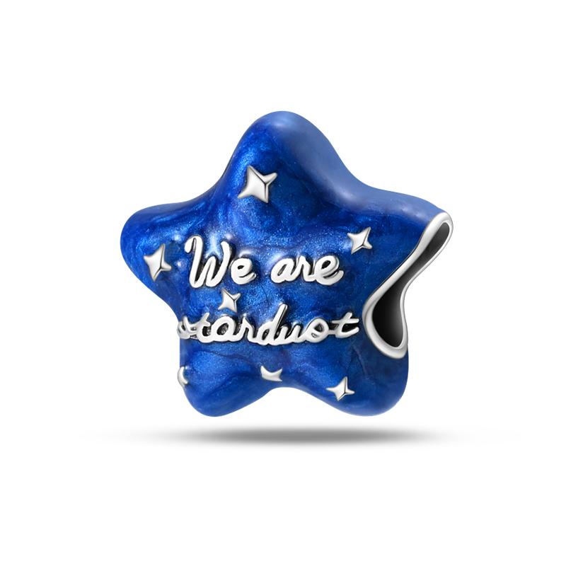 New S925 Silver Color Astronaut Spaceship Space Series Charms Beads Fit  S925 Original Bracelets DIY Anniversary Jewelry