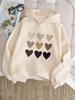Kinder Niedlicher Herz-Harajuku-Hoodie - Jungen & Mädchen Herbst/Winter Lässiger Pullover