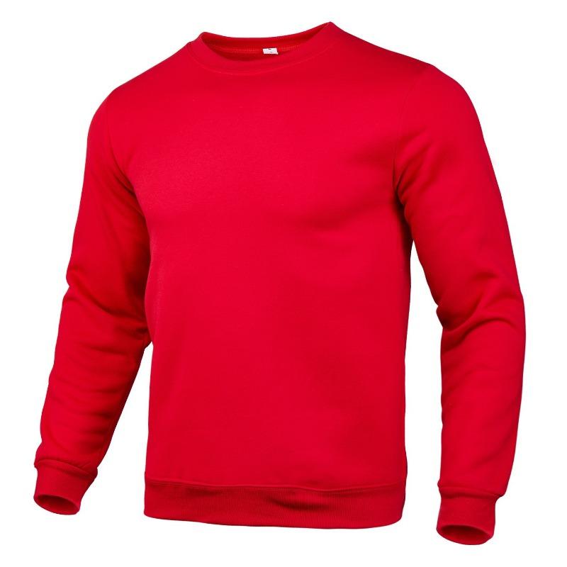 Maglie alla moda da uomo a maniche lunghe a tinta unita girocollo casual pullover con vestibilità ampia